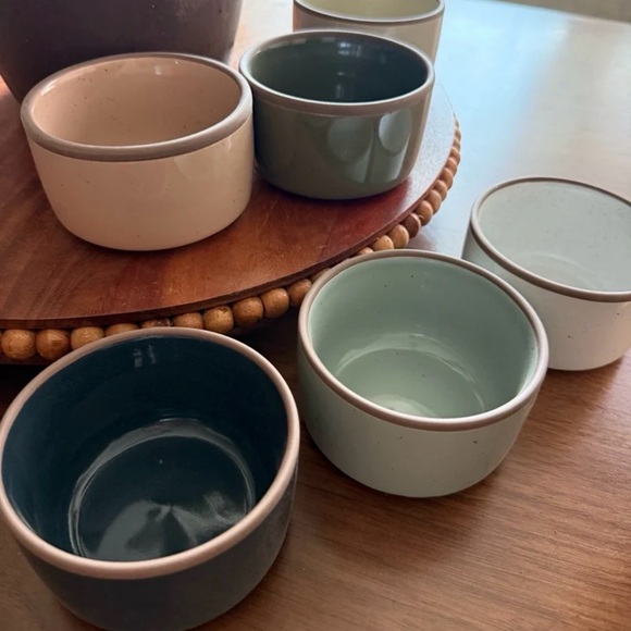 NEW! Sheffield Home Stoneware Set of 6 Ramekins Oven Safe Serving Cups - Picture 3 of 3